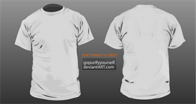 T恤模板源文件素材